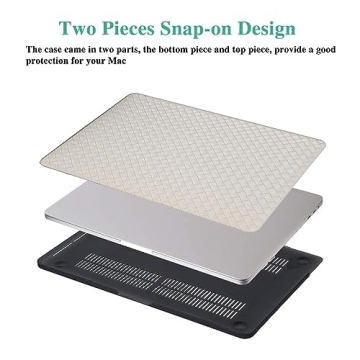 BYCeKe Chic MacBook Air Case for 15 inch 2024 2023 Release