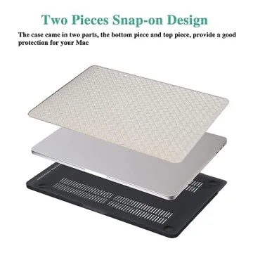 BYCeKe Chic MacBook Air Case for 15 inch 2024 2023 Release