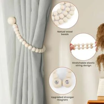 KLOGTSIND Magnetic Curtain Tiebacks for Stylish Homes