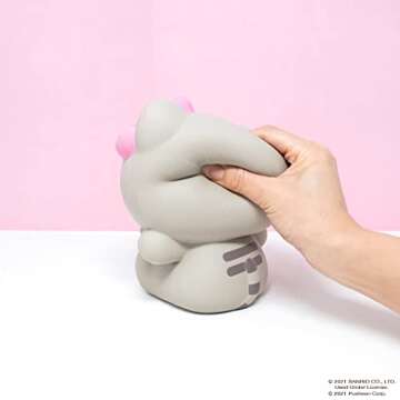 Hamee Hello Kitty ♡ Pusheen Limited Edition Slow Rising Cute Jumbo Squishy Toy (Bread Scented) [Birthday Gifts, Party Favors, Gift Basket Filler, Stress Relief Toys] – Hello Kitty in Pusheen Costume