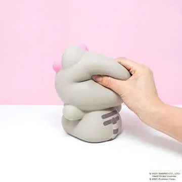 Hamee Hello Kitty ♡ Pusheen Limited Edition Slow Rising Cute Jumbo Squishy Toy (Bread Scented) [Birthday Gifts, Party Favors, Gift Basket Filler, Stress Relief Toys] – Hello Kitty in Pusheen Costume