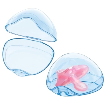 Smlpuame Pacifier Case,2 Pack BPA Free Pacifier Holder Case,Transparent Container Box for Baby Binky...