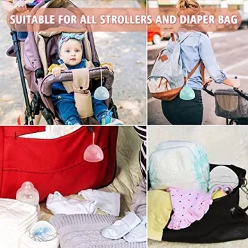 Smlpuame Pacifier Case,2 Pack BPA Free Pacifier Holder Case,Transparent Container Box for Baby Binky（Not Included),Essential Pacifier Accessories,Alway Keep Paci Clean,Easy to Clean(Blue)