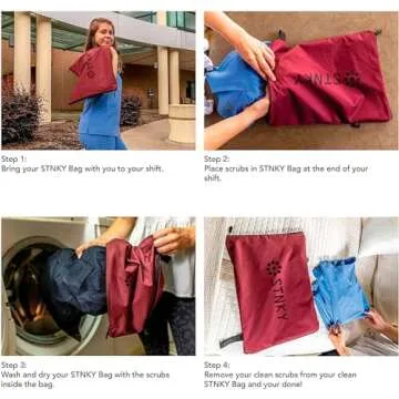 STNKY Bag Pro - Compact Laundry Bag for Health Workers