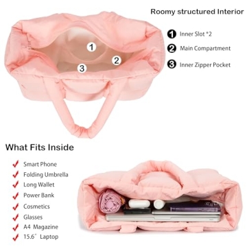 Herald Puffer Tote Bag - Chic and Versatile Women's Tote