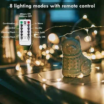 Fairy Lights 78FT 240 LED Battery Operated with Timer & Remote