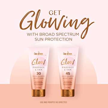 Coppertone Glow Protect and Tan Sunscreen Lotion SPF 30 - 5 Fl Oz