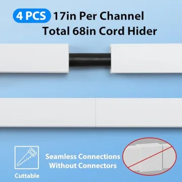 ZhiYo Cord Hider Wall for Easy Cable Management