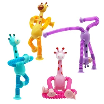 Engaging SUKIPIN Pop Tube Giraffe Toy Set for Fun Play