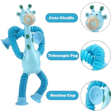 Engaging SUKIPIN Pop Tube Giraffe Toy Set for Fun Play