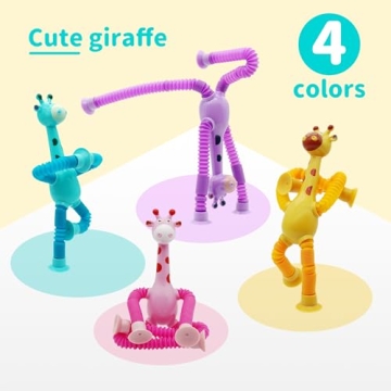 Engaging SUKIPIN Pop Tube Giraffe Toy Set for Fun Play