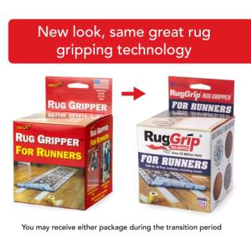 Rug Gripper Tape for Area Rugs and Runners (4" x25ft)