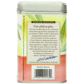 The Coffee Bean & Tea Leaf Swedish Berries, Hibiscus Raisins and Berries, Naturally Caffeine-Free, 5.7-Ounce Loose Tea