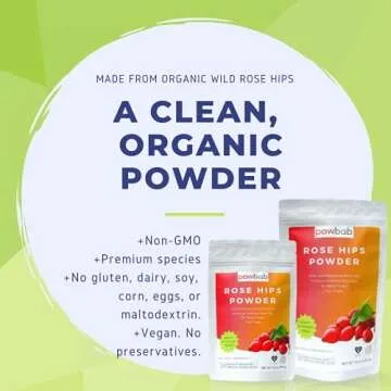 Organic Rose Hips Powder | Immune Boosting Superfood