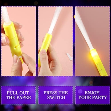 Exciting 24 Fiber Optic Wands for Parties and Events