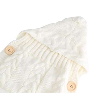 Symphony Wire Newborn Baby Wrap Swaddle Blanket, Kids Wool Knit Swaddle Kids Sleeping Bag Stroller W...