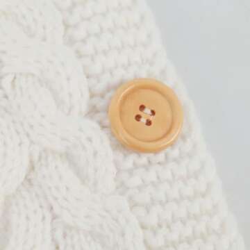 Symphony Wire Newborn Baby Wrap Swaddle Blanket, Kids Wool Knit Swaddle Kids Sleeping Bag Stroller Wrap Sleep Sacks (White)