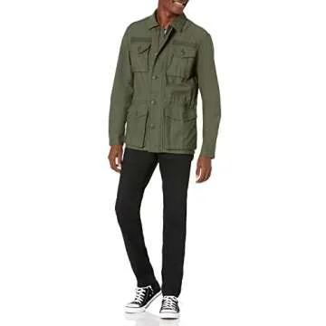 Goodthreads Lightweight 4-Pocket Military Jacket for Men