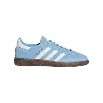 adidas Men's Handball Spzl Gymnastics Shoes, Blue (Light Blue/FTWR White/Gum5 Light Blue/FTWR White/Gum5), 7 UK