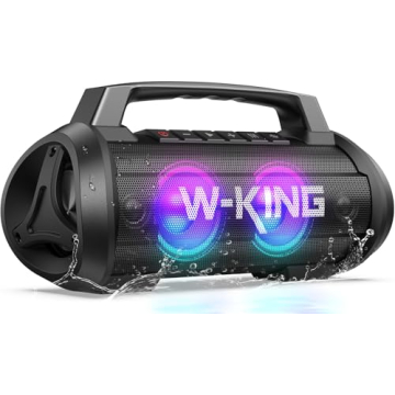 W-KING 120W Waterproof Bluetooth Speaker - Loud, Portable Sound