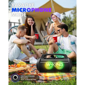W-KING 120W Waterproof Bluetooth Speaker - Loud, Portable Sound
