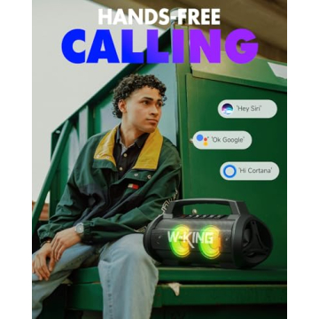 W-KING 120W Waterproof Bluetooth Speaker - Loud, Portable Sound