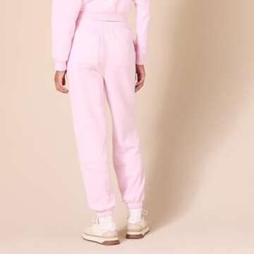 Amazon Essentials Women's Relaxed Joggers in Pastel Pink