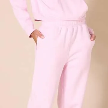 Amazon Essentials Women's Relaxed Joggers in Pastel Pink