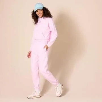 Amazon Essentials Women's Relaxed Joggers in Pastel Pink