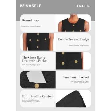 Stylish Sleeveless Blazer Vest for Women - Shop Now!