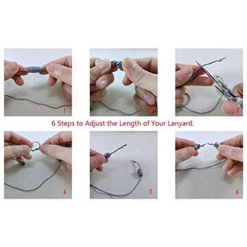 Beaded lanyard,id badge lanyard,teacher lanyard,silicon lanyard (A)