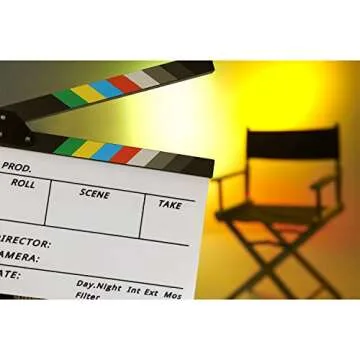 Acrylic Film Clapboard for Filmmaking and Events