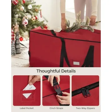 SONGMICS Christmas Tree Storage Bag with Wheels for 7.5 ft Trees