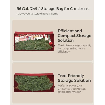 SONGMICS Christmas Tree Storage Bag with Wheels for 7.5 ft Trees