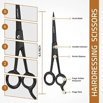Utopia Care Hair Cutting Scissors with Sharp Stainless Steel Blades