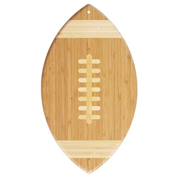 Football Shaped Bamboo Cutting Board - Perfect for Game Day Gifts