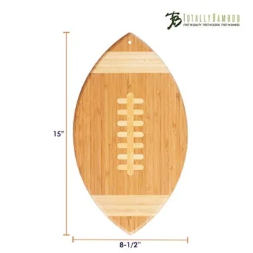 Football Shaped Bamboo Cutting Board - Perfect for Game Day Gifts