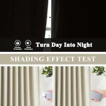 Vision Home Sand Pinch Pleated Full Blackout Curtains Linen Blended Room Darkening Window Curtains 95 inch for Living Room Bedroom Thermal Insulated Pinch Pleat Drapes with Hooks 2 Panel 40" Wx95 L