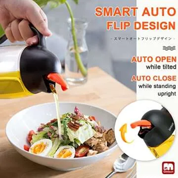 GMISUN Olive Oil Dispenser with Drip-Free Design and Fun Look