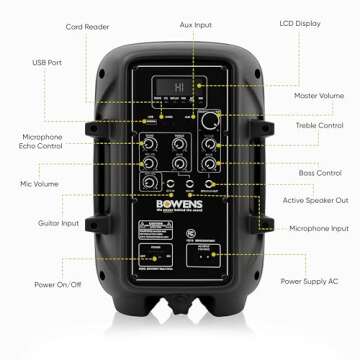 Bowens 500W Bluetooth PA System for Events and Karaoke