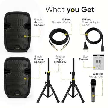 Bowens 500W Bluetooth PA System for Events and Karaoke