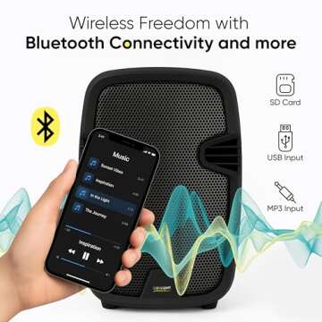 Bowens 500W Bluetooth PA System for Events and Karaoke