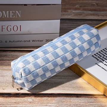 SOIDRAM Checkered Makeup Bag Large Travel Organizer