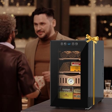 Mojgar Electric Humidor with Cedar Shelves and Hygrometer