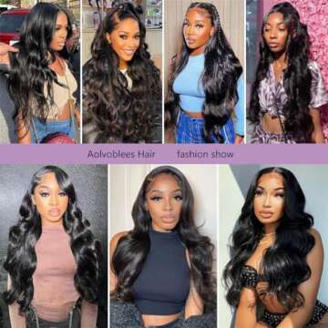 Aolvoblees 30 Inch Glueless Human Hair Wig for All