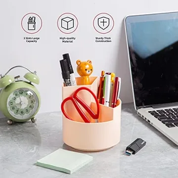 360-Degree Spinning Desk Pencil Pen Holder for All Ages