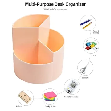 360-Degree Spinning Desk Pencil Pen Holder for All Ages