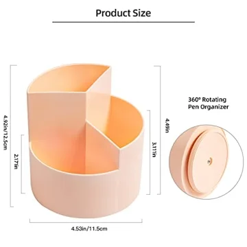 360-Degree Spinning Desk Pencil Pen Holder for All Ages