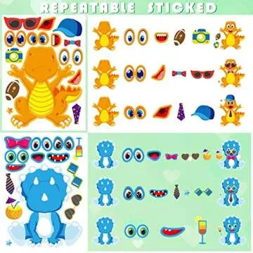 Dinosaur Stickers for Kids - Fun DIY Party Supplies