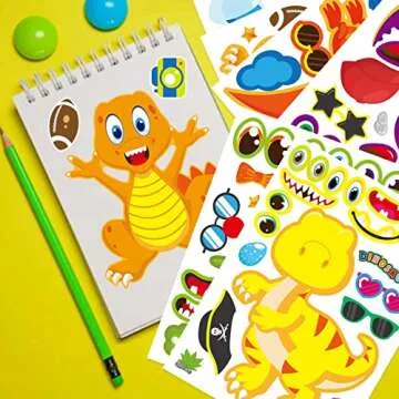Dinosaur Stickers for Kids - Fun DIY Party Supplies